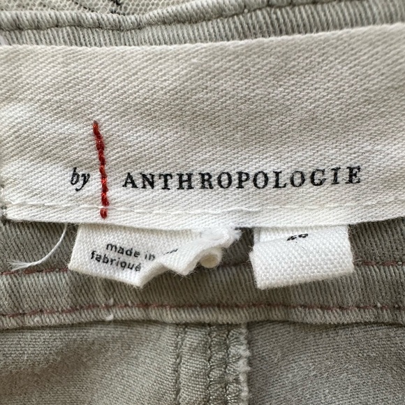 Anthropologie Jefferson Moto Cargo Pants Light Olive Green - Picture 9 of 9
